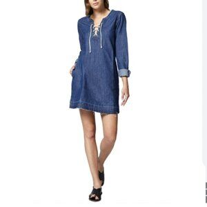 Women's Denim Dress with tie detail